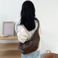 thumbnail image 3 of Women Shoulder Bag Korean Styles Dumplings Bag Top Handle Satchel Large Capacity Messengers Bag PU Crossbody Bag, 3 of 20