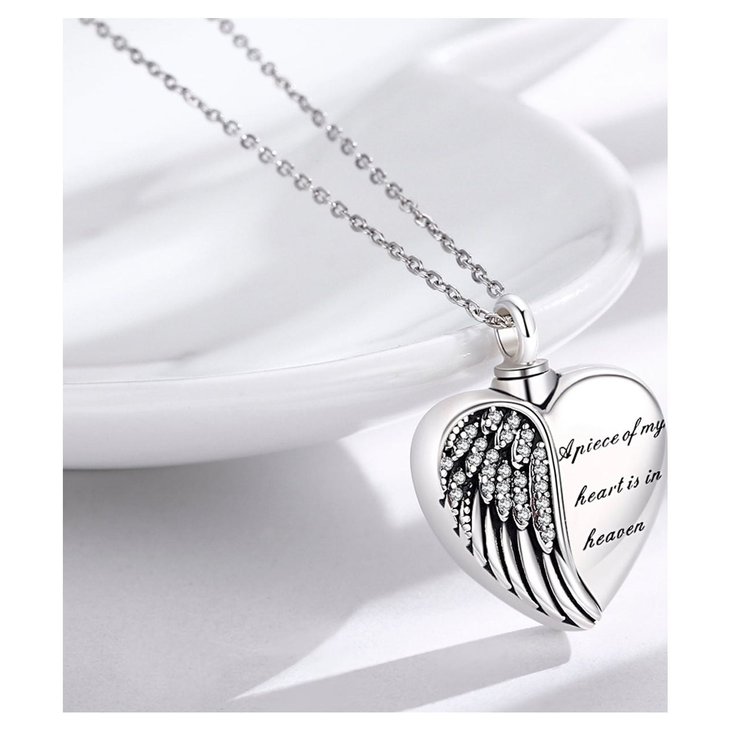 Heart Shaped 925 Silver Fish Hook Urn Anchor Necklace Creative Cremation  Pendant For Ashes, Fishing In Heaven, Keepsake Memorial Jewelry From  Weikuijewelry, $6.83