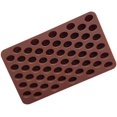 thumbnail image 2 of One piece coffee bean ice cube mold fun shape silicone polygonal ice cube (chocolate color), 2 of 3