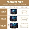 thumbnail image 5 of Throw Sofa Cover Soft Washable Decorative Couch Covers for 3 Cushion with Tassels Furniture Protector for Pets and Kids 91x134in, 5 of 5