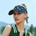 thumbnail image 4 of Disketp Sea Sharks Sun Visors for Women Men Unisex Tennis Golf Visor Hat Adjustable Summer Hats Sport Outdoor Visor Hat UV Protection Cap, 4 of 6