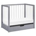 thumbnail image 4 of Carter's Colby 4-in-1 Convertible Mini Crib with Trundle, Gray and White, 4 of 10