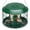 Green, variant on Squirrel Proof Tube Bird Feeder, Heavy Duty Metal Caged Wild Bird Feeder with Rainproof Cover, Outdoor Hanging Bird Feeder with 4 Feeding Ports, Weather Resistant Backyard Bird Feeder for Finches, Bl