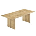 thumbnail image 5 of 86 Inch Dining Table, Brown Oak, Wood, Kitchen Cafe Bistro Hospitality Restaurant, Modern Contemporary HB34720, 5 of 11
