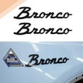 thumbnail image 1 of ORUYROP 3D Letter Emblem 10" Fitment for Bronco Gloss Black Script ABS Material Door Insert Accessory with Tape-On Installation Decal, 1 of 7