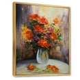 thumbnail image 3 of Designart 'Still Life Bouquet With Yellow and Red Flowers' Traditional Framed Canvas Wall Art Print, 3 of 5