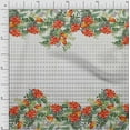 thumbnail image 1 of oneOone Cotton Silk Fabric Geometric|Leaves & Berries Panel Printed Craft Fabric BTY 42 Inch Wide, 1 of 3