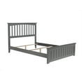 thumbnail image 5 of Mission Full Traditional Bed with Matching Foot Board in Grey, 5 of 7