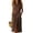 03 Brown, variant on Women's Summer Maxi Dress Sleeveless A-Line Flowy Sundress Elastic Waist Casual Beach Vacation Dress