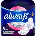 thumbnail image 1 of Toallas Femeninas Always Suave Nocturna 8 pzas, 1 of 4