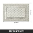 thumbnail image 2 of MeyJey 2'x3' Boho Floral Small Area Rug, Machine Washable Vintage Throw Rug, Non-Slip Stain Resistant Oriental Traditional Carpet for Living Room Bedroom Dining Room Office, Beige/Gray, 2 of 14