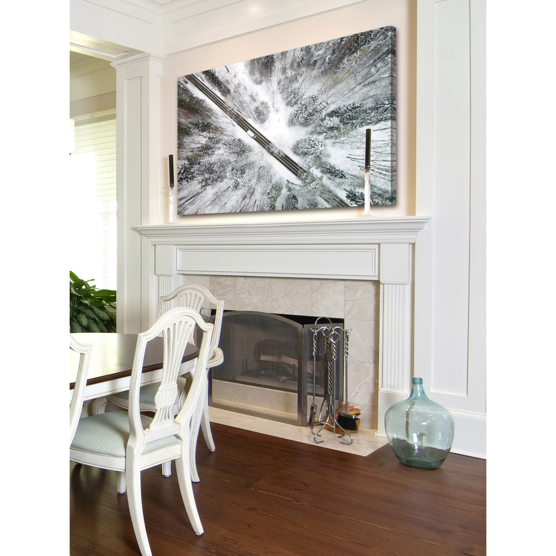 Marmont Hill "Icy Forest" by Karolis Janulis Painting Print on Wrapped Canvas