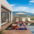 thumbnail image 2 of Happy New Year Outdoor Rug 5x8 Ft, Non Slip Washable Area Rug, Cartoon Girl Oriental Dance Lions Fireworks Patio Rugs Carpet Runner, Large Floor Mat for Indoor/Outdoor Deck Porch Camping, 2 of 8
