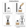 thumbnail image 5 of 100 Pieces Reed Diffuser Sticks, 3mm Thick Natural Wood Rattan Reed Sticks Aroma Diffuser Sticks Replacement for Aroma Fragrance Essential Oil Diffuse(Brown and white), 5 of 6