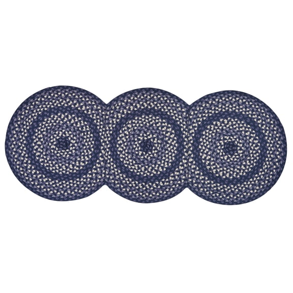 Park Designs Bluestone Braided Blue Indoor Rug Runner 30" x 72"