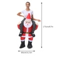thumbnail image 3 of Fiudx Traje Inflable Navideño, Diseño de Cosplay de Papá Noel y Muñeco de Nieve, Inflado Rápido, Tela de Poliéster Duradera, Disfraz Divertido para Fiestas, Sesiones de Fotos Navideñas, Talla Única., 3 of 7