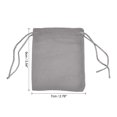 thumbnail image 2 of Velvet Drawstring Bags 2.76x3.54 Inch Gift Bag Jewelry Pouches Silver Grey 25Pcs, 2 of 6