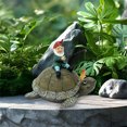 thumbnail image 5 of Garden Fishing Statue Figurines,Dwarf Fishing Statue Garden Decor, Funny Fishing Gnomes Sitting on Tortoise Figurines,Outdoor Fisher Statue,Garden Pondside Gnomes Ornaments Decor,Fishing Lover Gifts, 5 of 8