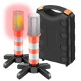 thumbnail image 1 of Emergency Roadside Flares Road Safety Strobe Light Led Flashing Flares Warning Hazard Light Highway Beacon Alert Traffic Safety Light Kit Magnetic Bas, 1 of 3