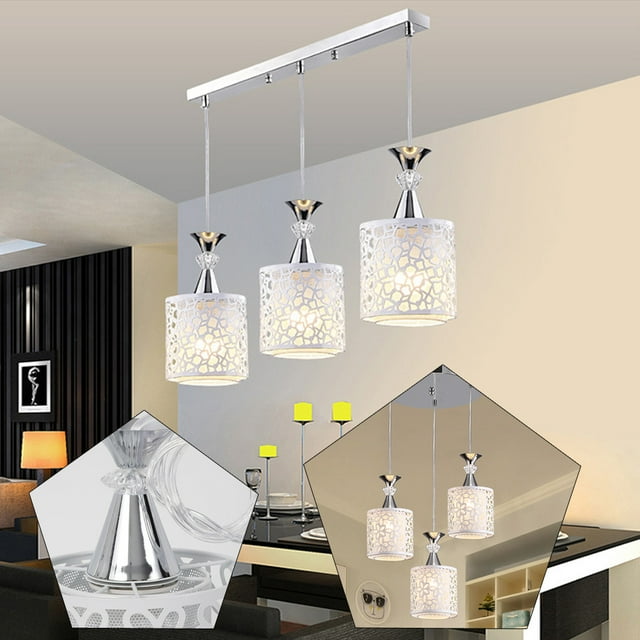 3-Light Modern Kitchen Island Chandelier Ceiling Light Pendant Lamp ...