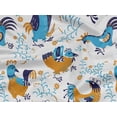 thumbnail image 6 of oneOone Rayon Light Blue Fabric Rooster Cock Craft Projects Decor Fabric Printed By The Yard 56 Inch Wide-DG, 6 of 8