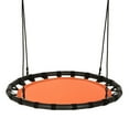 thumbnail image 4 of YYAo Outdoor Patio Porch Swing, Swing Chair Bench, 40" Kids Play Multi-Color Flying Saucer Tree Swing Set with Adjustable Heights-Orange, 4 of 6