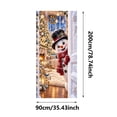 thumbnail image 3 of Christmas Front Door Cover with Elastic Edges, Festive Holiday Door Decorations for Front Door, Xmas Party Home Indoor Outdoor Decor, 3 of 4