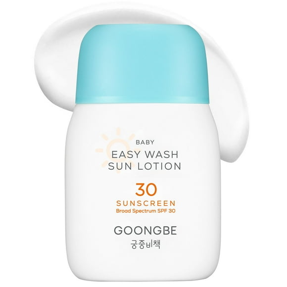 Loción solar GOONGBE Baby Easy Wash SPF 30 62 ml Vegan
