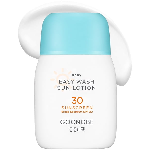 Loción solar GOONGBE Baby Easy Wash SPF 30 62 ml Vegan