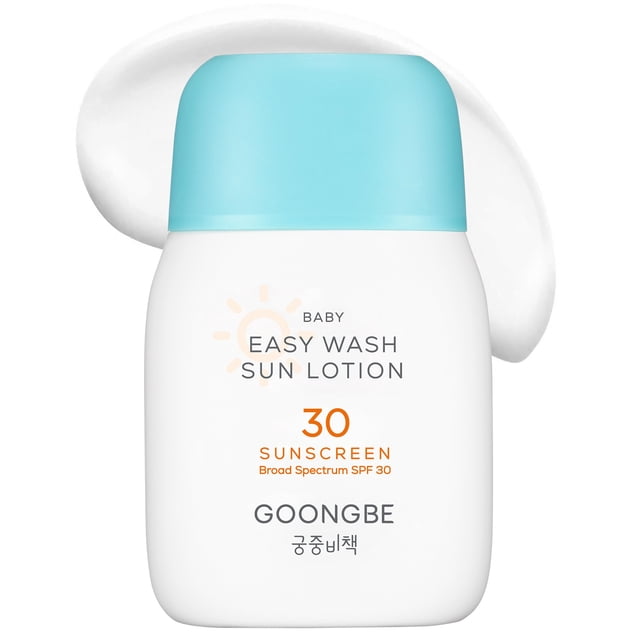 Loción solar GOONGBE Baby Easy Wash SPF 30 62 ml Vegan