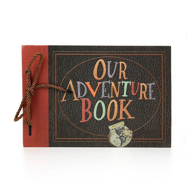 Libro de aventuras, álbum de fotos de cuerda hecho a mano, papel grueso grueso, álbum de recortes, viaje, aniversario, regalos de boda, Suministros de escritura y corrección como se muestra 2