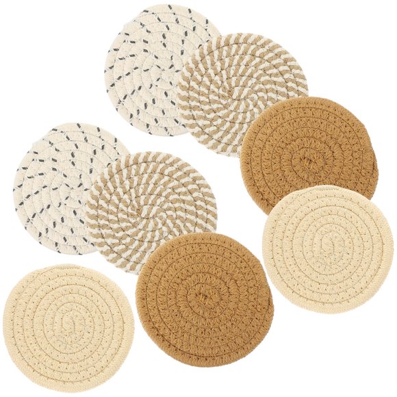 OULII 8Ud Posavasos Trenzados De Para Con Natural Y Protección Contra Calor