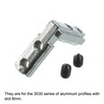 thumbnail image 4 of L-Shape Interior Joint Bracket, 16Pack Inside Corner Connectors with M5 Screws for 3030 Series Slot 8mm (Silver), 4 of 6