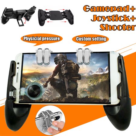 3 in 1 Mobile Gaming Gamepad Joystick +Controller Trigger + Fire Button for (Best Joystick For Arma 3)