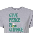 thumbnail image 3 of Woodstock - Give Peace A Chance - Juniors Cropped Cotton Blend T-Shirt, 3 of 5