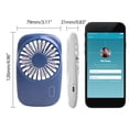 thumbnail image 2 of Bewildely ventilador USB portátil de 1 pieza, ventiladores de aire acondicionado plegables, ventilador de refrigeración de mano, ventilador Electrodomésticos azul oscuro Bewildely HA6345-04B, 2 of 6