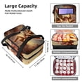 thumbnail image 3 of Cupid Double Layered Insulated Lunch Bag with Two Compartments for Cold and Hot Food Storage - Large Capacity Refrigerated Meal Bag for Hand Carry - 7.1x11.4x16.1 inches, 3 of 6