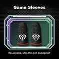 thumbnail image 4 of 5 Paires de Manchons de Protection pour Téléphone Portable Gaming Anti-Empreintes Respirants 24 Broches Tricotés Réutilisables Gants Rouges, 4 of 9