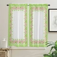thumbnail image 3 of Gradient Green Cherry Blossom Curtain Home Decoration Living Room Short Curtains Window Treatments For Kitchen Bedroom, 3 of 6