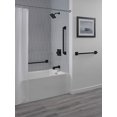 thumbnail image 3 of Angular Modern Decorative ADA Grab Bar - 18" in Matte Black, 3 of 3