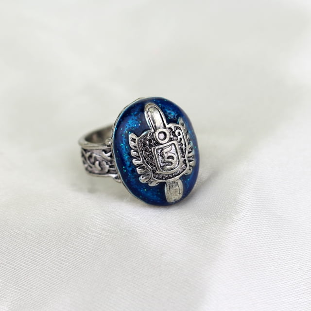 1 pc The Vampire Diaries Rings Elena Gilbert Daylight Rings Vintage Crystal Ring With Blue Lapis FashionJewelry Movies Cosplay R001 7