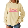 thumbnail image 6 of KIHOUT Fashion Sweatshirt for Women Valentine's Day Women's Casual Printed Thin Sweater Long Sleeve Round Neck Shirt Tops, 6 of 9