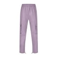 thumbnail image 3 of Dpytoraw Men's Casual Solid Leggings Pants Drawstring Elastic Waist Pocket Pants Trousers, 3 of 4