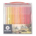 thumbnail image 4 of Lápices de acuarela profesionales de colores vibrantes, juegos de lápices de colores, suministros de arte para colorear, mezclar y aplicar capas, 48 colores, 4 of 14
