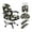 Daisy Black, variant on ZIATUBLES Axolotl Star Print 5 Piece Office Decor Set, Chair Cover with Armrest Slipcover, Remote Control Holder and Folding Tissue Box Organizer Office Decorative Accessories, S