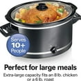 thumbnail image 3 of Slow Cooker with 3 Cooking Settings, Dishwasher- Stoneware Crock & Glass, 8-Quart Built-In Lid Rest, 3 of 5