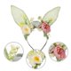 thumbnail image 3 of Bunny Ears Headband Floral Headband Rabbit Ears Floral Headwear Festival Hair Accessory, 3 of 4