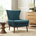 thumbnail image 2 of Modern Contemporary Urban Design Living Lounge Room Armchair, Navy Blue, Fabric Velvet, 2 of 4