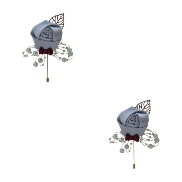 Redempat Versatile Wedding Brooch Add Classy And Sophisticated Touch To Any Look Modern Minimalist Brooch Pin light grey 2Set