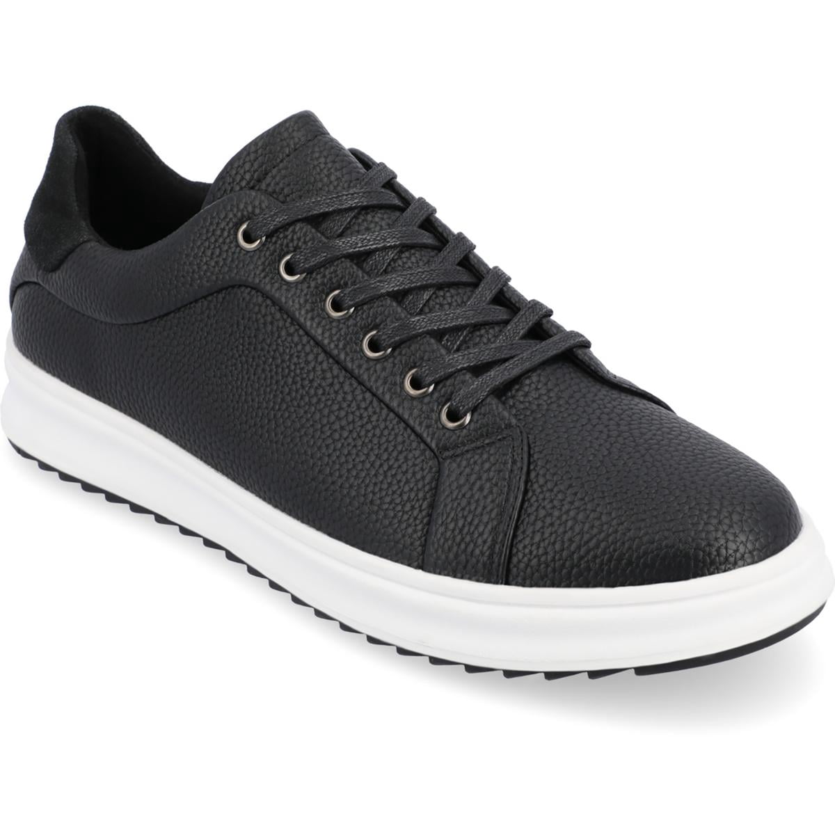 Vance Co Mens Matteo Casual Slip On Sneakers Black Vegan Leather Size 12 M NEW Vance Mens Matteo Slip-on Sneaker, Widths Available  main image 3